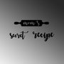 Wallity Mom's Secret Recipe Escultura de Pared de Metal Negro (3 Piezas)